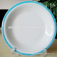 ceramic omega plate with color rim